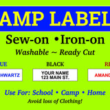 Camp Name Labels - Denny's
