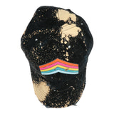 Colorful Stripe Bleached Baseball Cap - Denny's