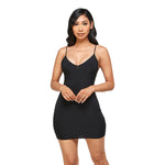 Double Layer Vneck Mini Dress - Denny's