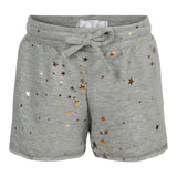 Raw Hem Metallic Stars Short - Denny's