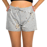 Metallic Stars Raw Hem Short - Denny's