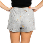 Metallic Stars Raw Hem Short - Denny's