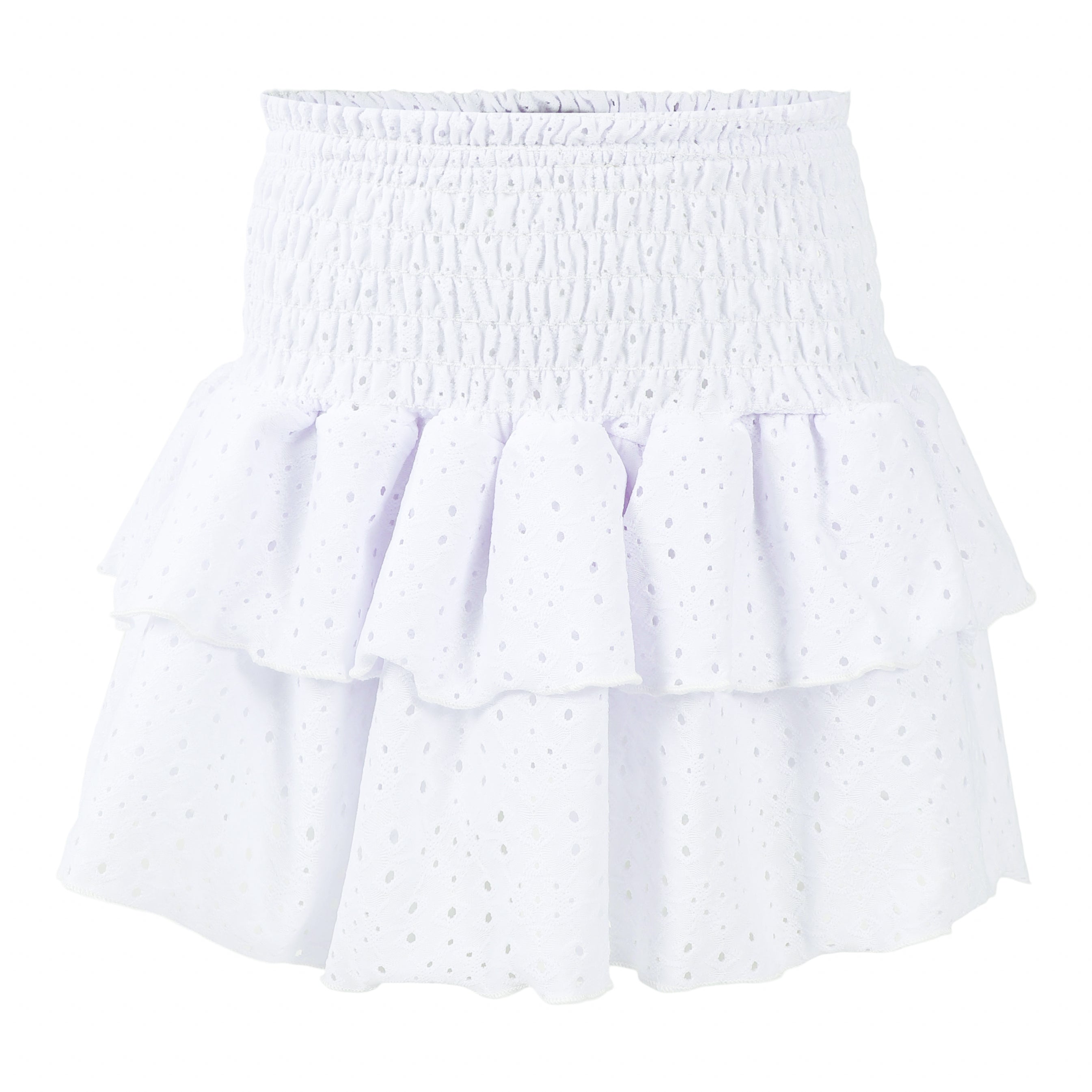 Eyelet Smock Ruffle Skirt - Denny's