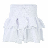 Eyelet Smock Ruffle Skirt - Denny's