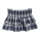 Plaid Smock Ruffle Skirt - Denny's