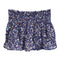 Lavendar & Navy Floral Smock Ruffle Skirt - Denny's