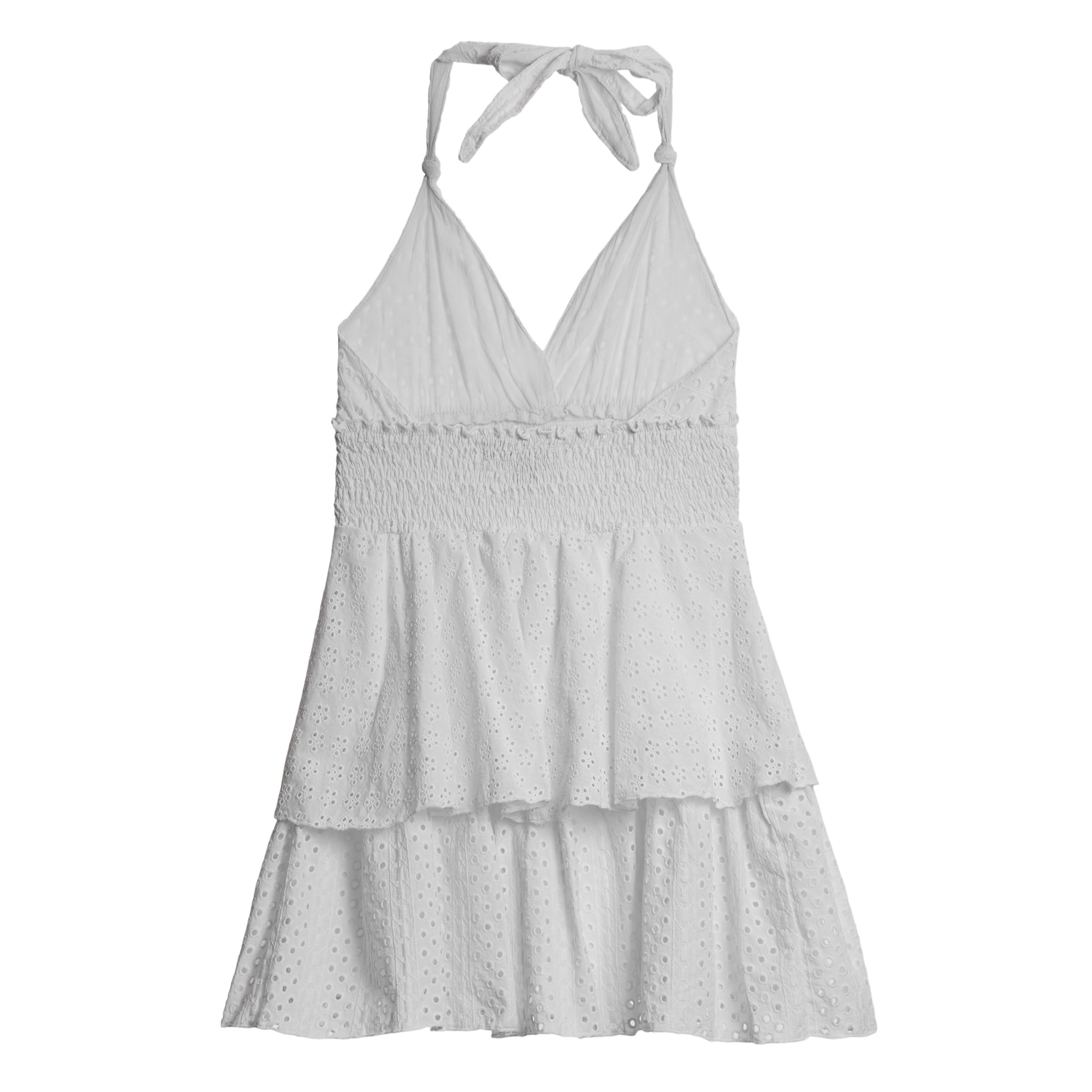Eyelet Halter Dress - Denny's