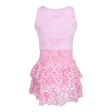Tie Dye Sleeveless Eyelet Bottom Dress - Denny's