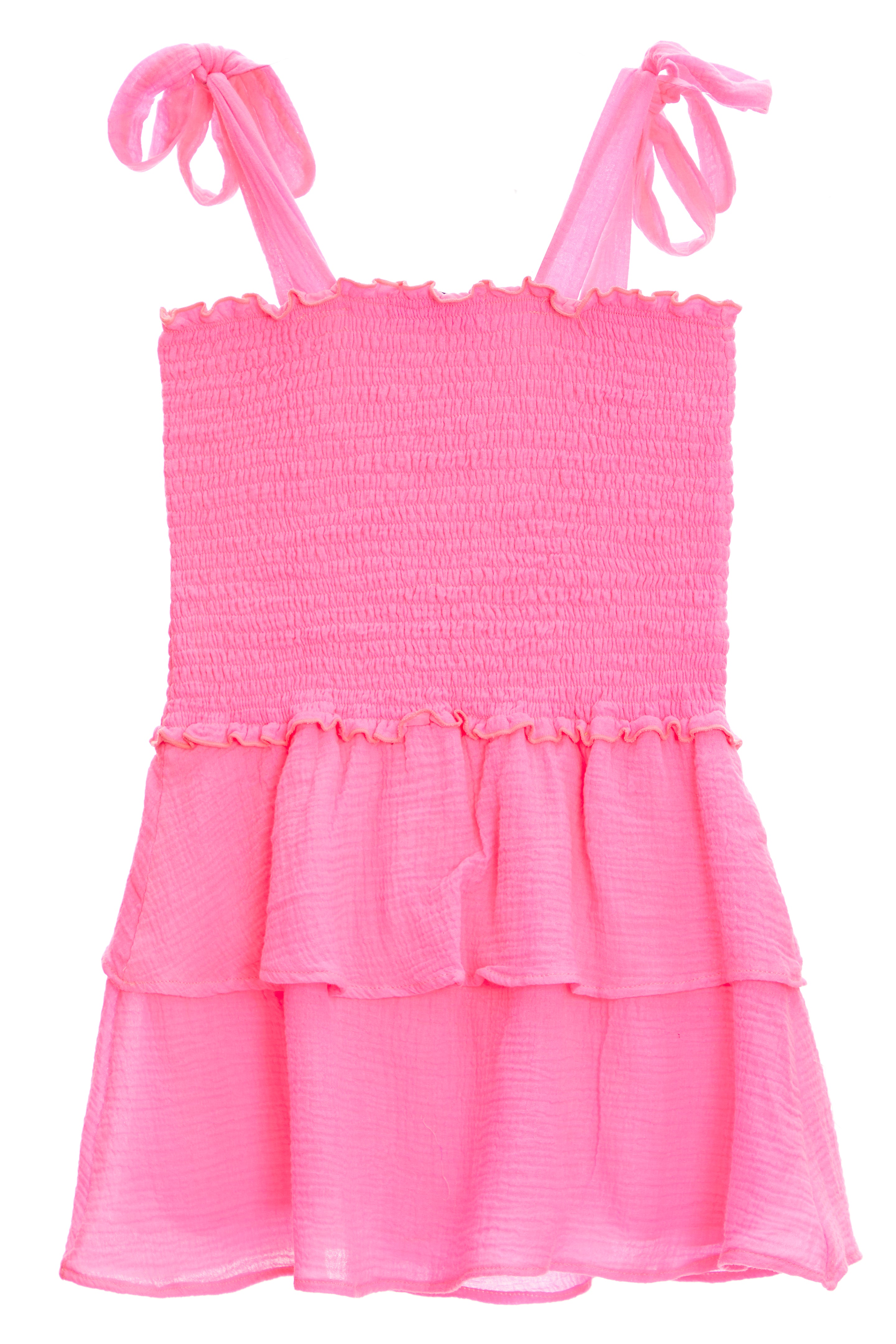 Smocked Tie Strap Dress - Denny's