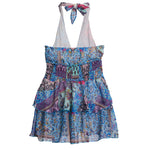Floral Chiffon Halter Dress - Denny's