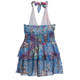 Floral Chiffon Halter Dress - Denny's