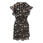 Flutter Ruffle Sleeve Floral Dress - Denny's