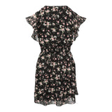 Flutter Ruffle Sleeve Floral Dress - Denny's