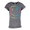 Short Sleeve Burn Out Top with Smiley - Denny's