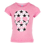 Short Sleeve Burn Out Tee with Skull - Denny's