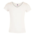 Short Sleeve Burn Out V-Neck Top - Denny's