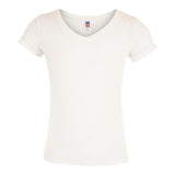 Short Sleeve Burn Out V-Neck Top - Denny's