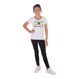 Burnout V Neck Tee with Rainbow Stripes & Brooklyn - Denny's