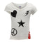 VNeck Burnout Tee with Patches - Denny's