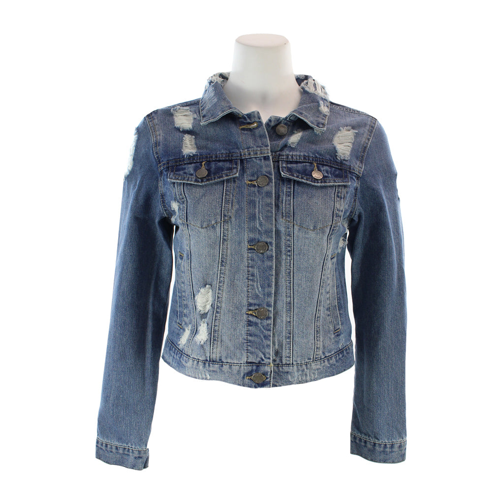 Ripped Denim Jacket - Denny's