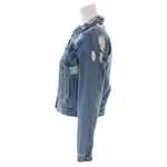 Ripped Denim Jacket - Denny's