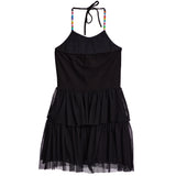 Beads And Tuille Bottom Halter Dress - Denny's
