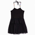Tulle Bottom Halter Dress - Denny's
