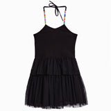 Tulle Bottom Halter Dress - Denny's