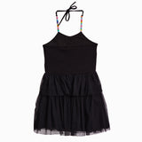 Tulle Bottom Halter Dress - Denny's