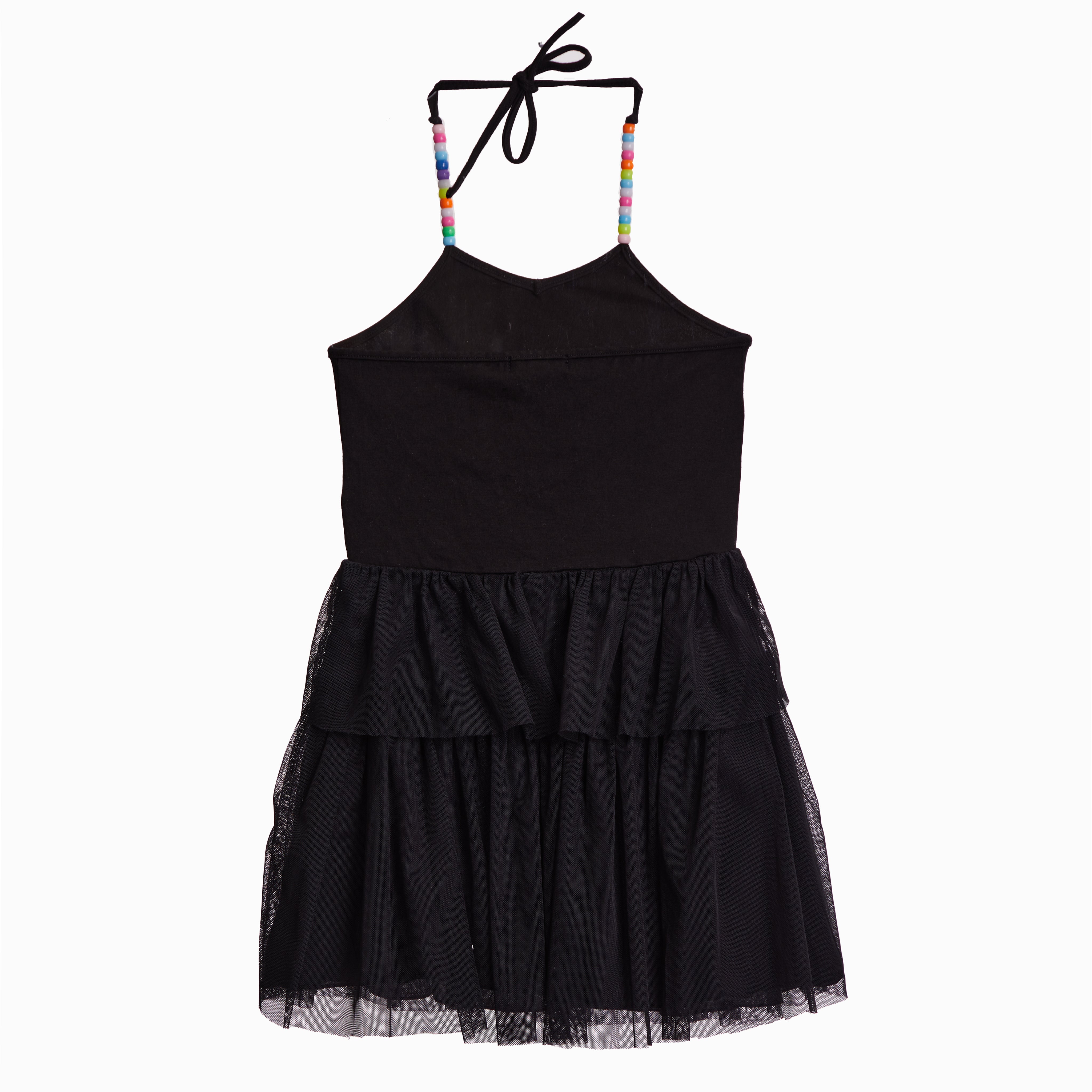 Tulle Bottom Halter Dress - Denny's