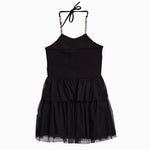 Tulle Bottom Halter Dress - Denny's