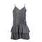Flounce Bottom Metallic Dress - Denny's