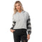 Plaid Sleeve Ripped Hoodie - Denny's