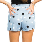 Raw Hem Denim Stars Short Junior - Denny's