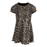 Short Sleeve Leopard Sequin Swing Dress - Denny's