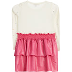 Pink Faux Leather Bottom Dress - Denny's