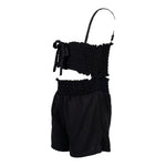 Smocked Cut Outs Romper - Denny's