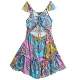 Cinch Middle Paisley Dress - Denny's