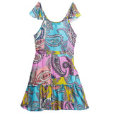 Cinch Middle Paisley Dress - Denny's