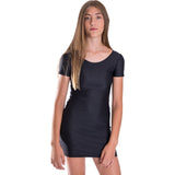 Short Sleeve Rib Dress - Denny's