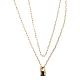 Locket Double Strand Link Necklace - Denny's