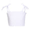 Tie Straps Eyelet Smocked Top - Denny's
