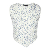 Floral V-Bottom Tank Top - Denny's