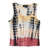 Burg Mist Ribbed Tie Dye Tank - Denny's