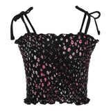 Tie Straps Floral Smock Top - Denny's