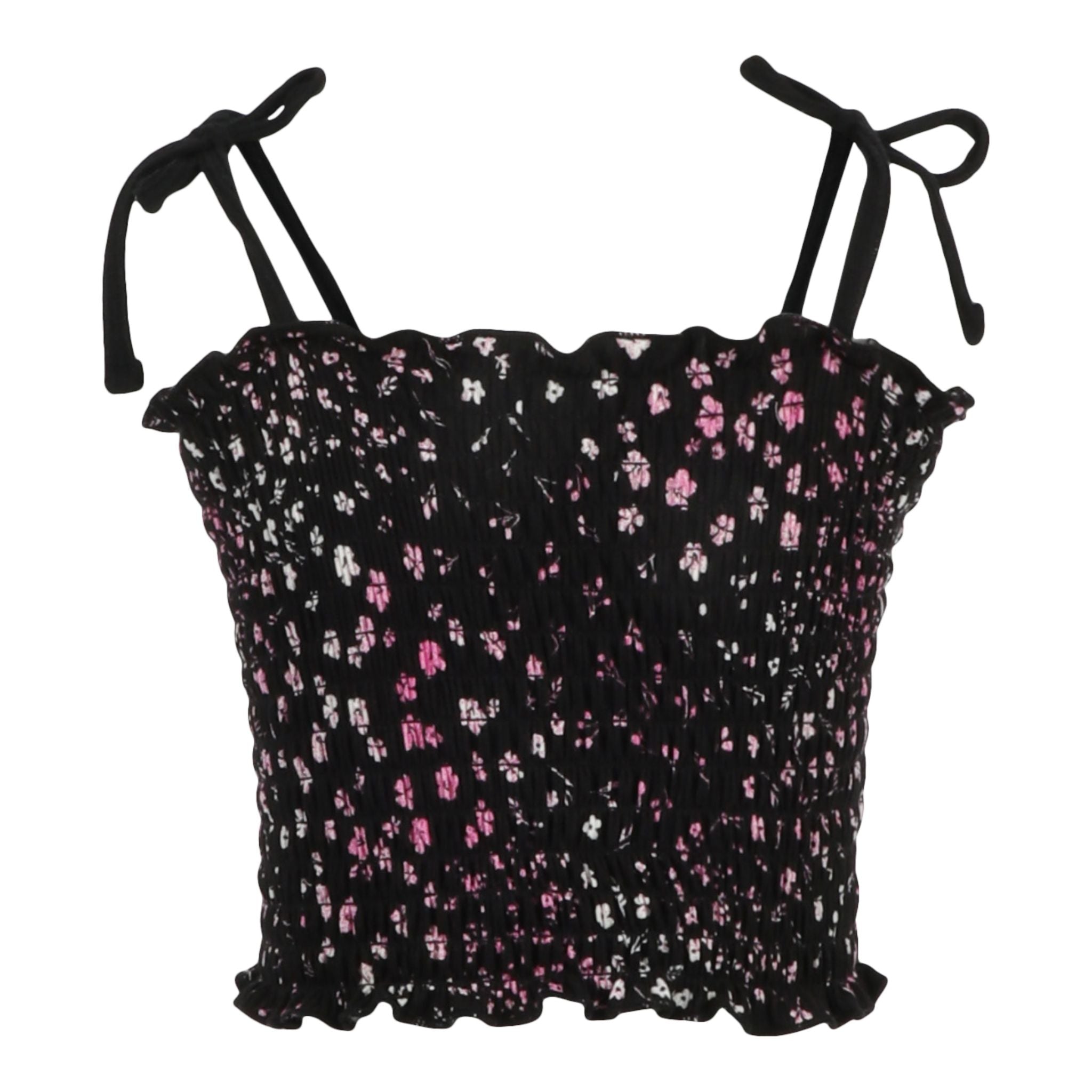 Tie Straps Floral Smock Top - Denny's