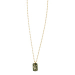 Dog Tag Stars & Moon Bling Necklace - Denny's