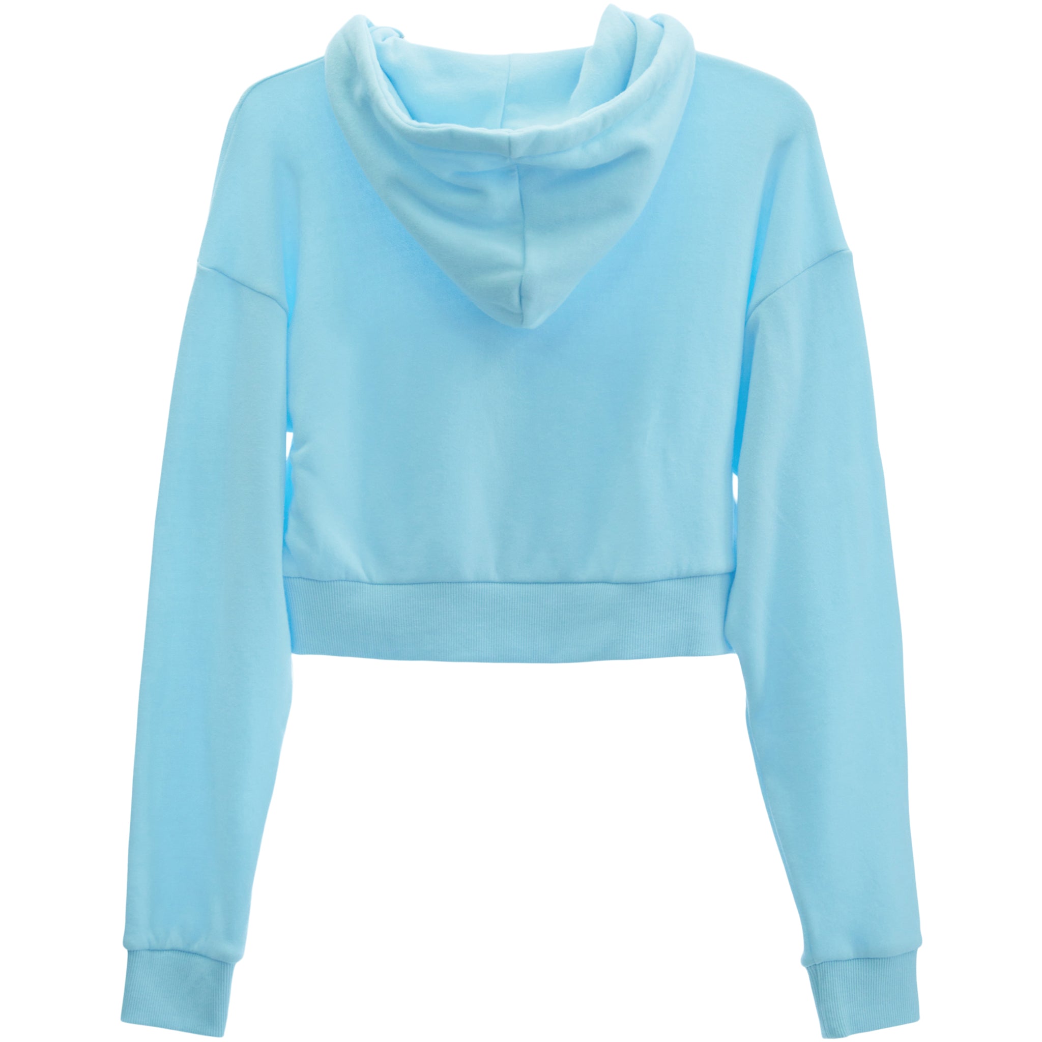 Dylan Solid Crop Zip Hoodie - Denny's