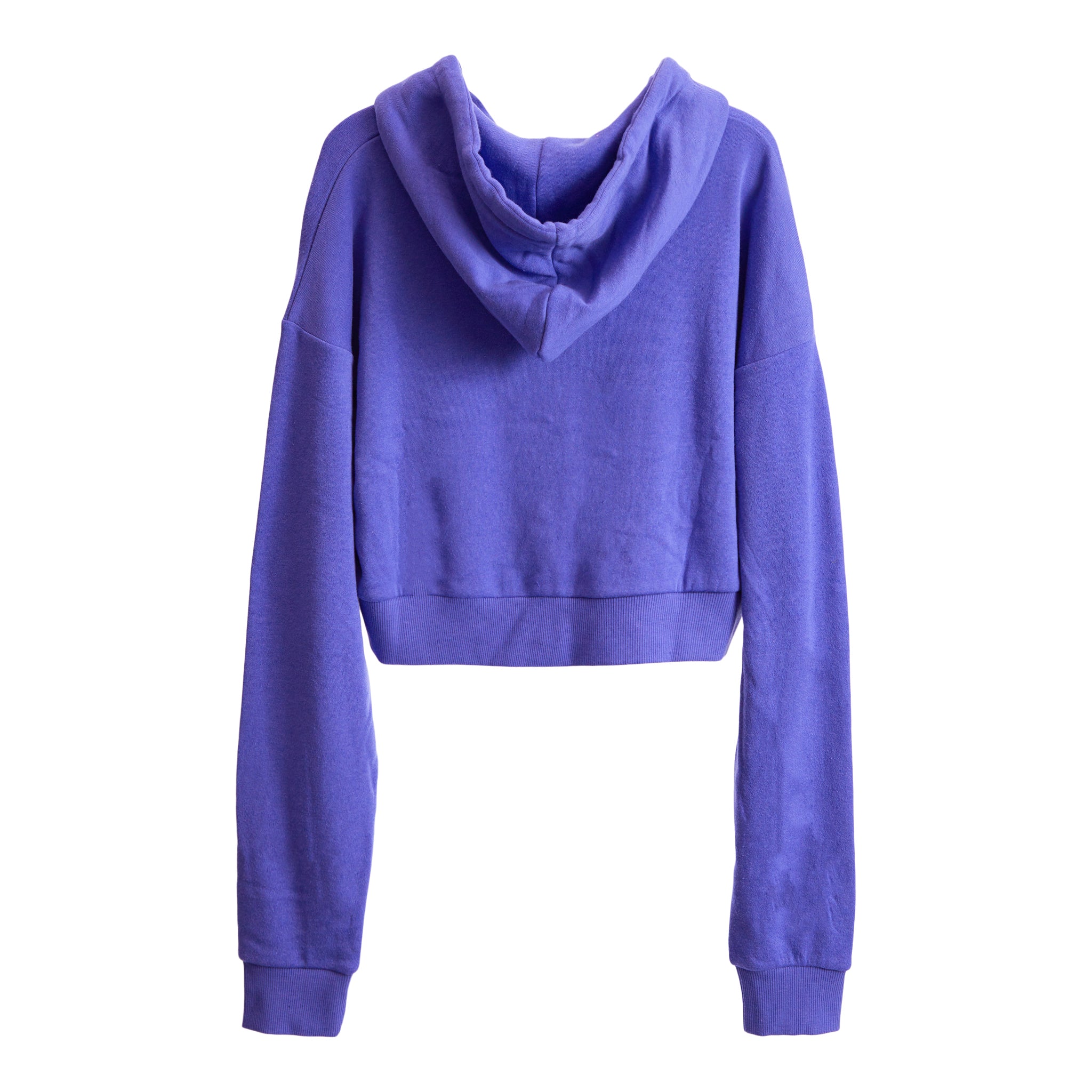 Dylan Solid Crop Zip Hoodie - Denny's
