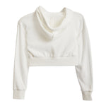 Dylan Solid Crop Zip Hoodie - Denny's